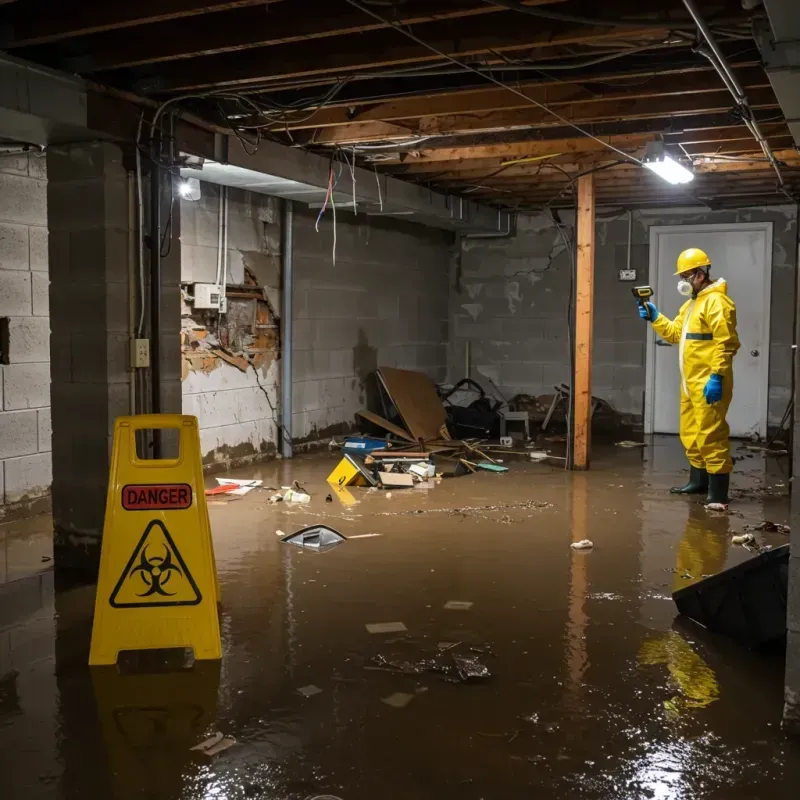 Flooded Basement Electrical Hazard in Holderness, NH Property